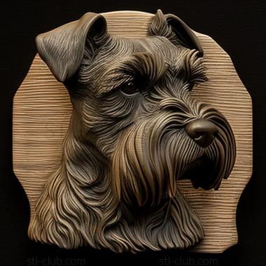 3D model st Riesenschnauzer dog (STL)